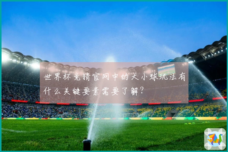 世界杯竞猜官网中的大小球玩法有什么关键要素需要了解？