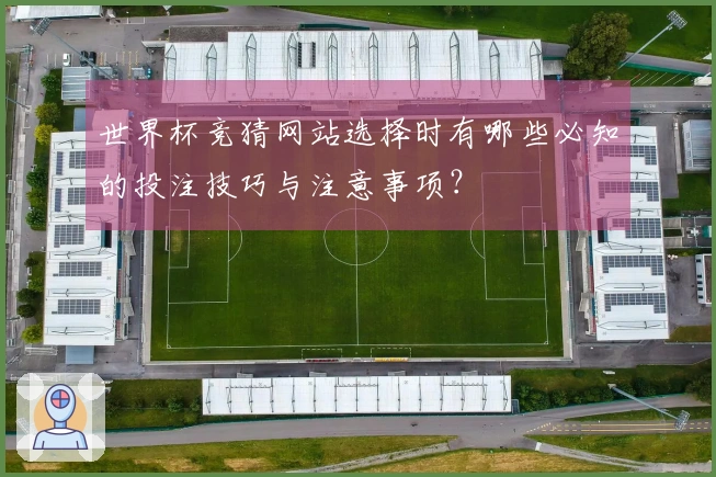 世界杯竞猜网站选择时有哪些必知的投注技巧与注意事项？